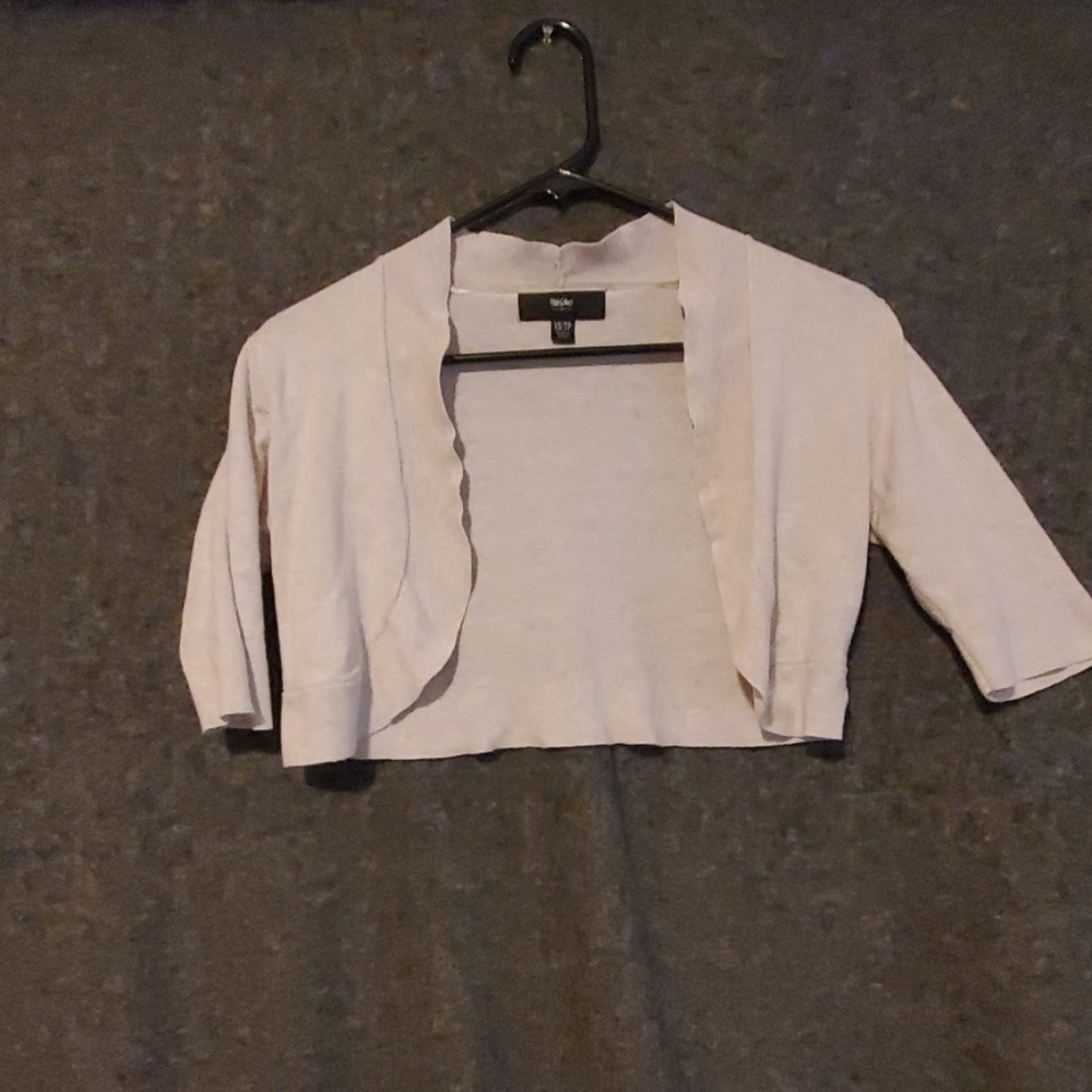 Tan Cropped Cardigan